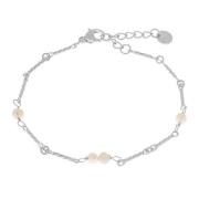 Label Kiki Armband pearl pearl silver