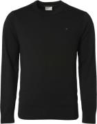 No Excess Pullover crewneck 2 coloured melang black