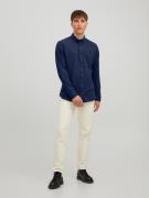 Jack & Jones Jjpique melange logo shirt l/s