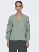 Jacqueline de Yong Jdylion l/s v-neck volume top wvn