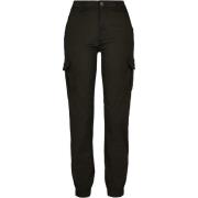 Urban Classics Dames cargo broek met hoge taille