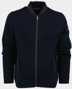 Scotland Blue Vest melvin full zip sweat structu 24312me31sb/290 navy