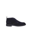 Blackstone enkelhoge suede veterboot met verwisselbaar voetbed