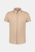 Purewhite Pique shortsleeve button up shirt