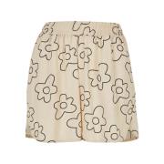 Urban Classics Dames viscose all-over print resort shorts