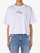 Diesel Dames shirt t-buxt-crop-od wit