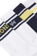 Kronstadt 4-pack socks white navy yellow sokken