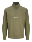 Jack & Jones jorvesterbro sweat quarter zip hn n 12241777 kalamata