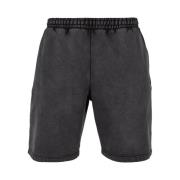 Urban Classics Heren sweat shorts zwaar stone wash