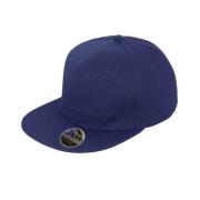 Result Unisex core bronx original flat peak snapback solid colour cap