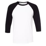 Bella + Canvas Canvas heren 3/4 mouwen baseball t-shirt