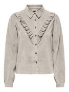 Only Onlmarike l/s cord frill shirt pnt