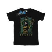 DC Comics Dames aquaman frameed drietand katoenen vriendje t-shirt