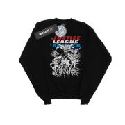 DC Comics Dames justice league mono action pose sweatshirt