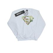 DC Comics Dames supergirl bloemen schild sweatshirt