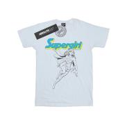 DC Comics Dames supergirl mono action pose katoenen vriendje t-shirt