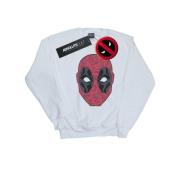 Marvel Avengers Heren deadpool head of roses sweatshirt