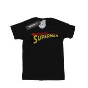 DC Comics Heren superman telescopisch gekraakt logo t-shirt