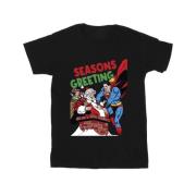 DC Comics Heren superman kerstman strip-t-shirt