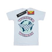 DC Comics Dames wonder woman planet symbol katoenen vriendje t-shirt