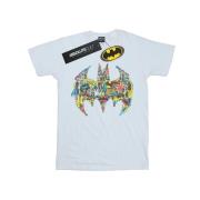 DC Comics Dames batman batgirl logo collage katoenen vriendje t-shirt