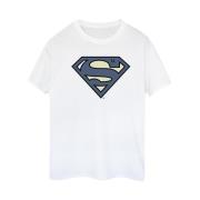 DC Comics Dames superman indigoblauw logo katoenen vriendje t-shirt