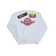 DC Comics Heren wonder woman regenboog logo sweatshirt