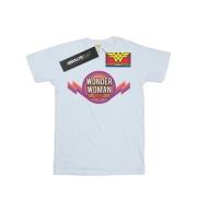 DC Comics Dames wonder woman regenboog logo katoenen vriendje t-shirt