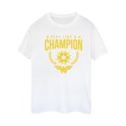 DC Comics Dames wonder woman play like a champion katoenen boyfriend-t...