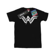 DC Comics Heren wonder woman distressed logo t-shirt