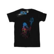 DC Comics Dames aquaman strijd silhouet katoenen vriendje t-shirt