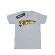 DC Comics Heren superman telescopisch gekraakt logo t-shirt