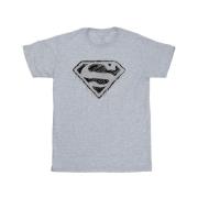 DC Comics Heren superman logo schets t-shirt