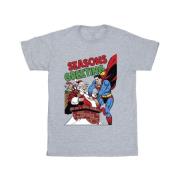 DC Comics Heren superman kerstman strip-t-shirt