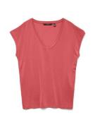 Vero Moda Vmfilli ss v-neck tee ga noos koraal