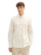 Tom Tailor Fitted printed poplin shirt