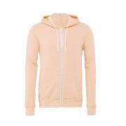 Bella + Canvas Unisex volwassen polycotton full zip hoodie