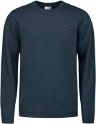 No Excess Pullover crewneck 2 coloured melang navy