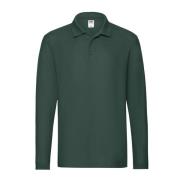 Fruit of the Loom Heren premium poloshirt met lange mouwen