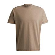 Hugo Boss T-shirt te deni open brown