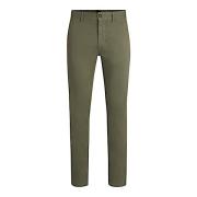 Hugo Boss Broek chino slim open green