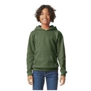 Gildan Kinder/kids softstyle plain fleece midweight hoodie