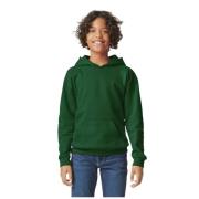 Gildan Kinder/kids softstyle plain fleece midweight hoodie