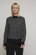 Rino & Pelle Annelie.5002412 mock neck stripe sweater