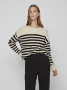 Vila Viril rib stripe l/s knit top noo