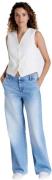 Cup of Joe Maxine wide leg chino light blue denim