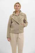 Rino & Pelle double breasted jacket with detachble hood collar jennife...