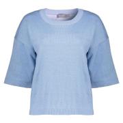 Geisha 54037-14 625 basic pullover 3/4 sleeves lurex blue lurex