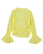 Turquoise Top lange mouw 2128 top kant