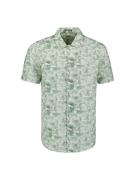 No Excess Shirt short sleeve allover printed with linen dessin